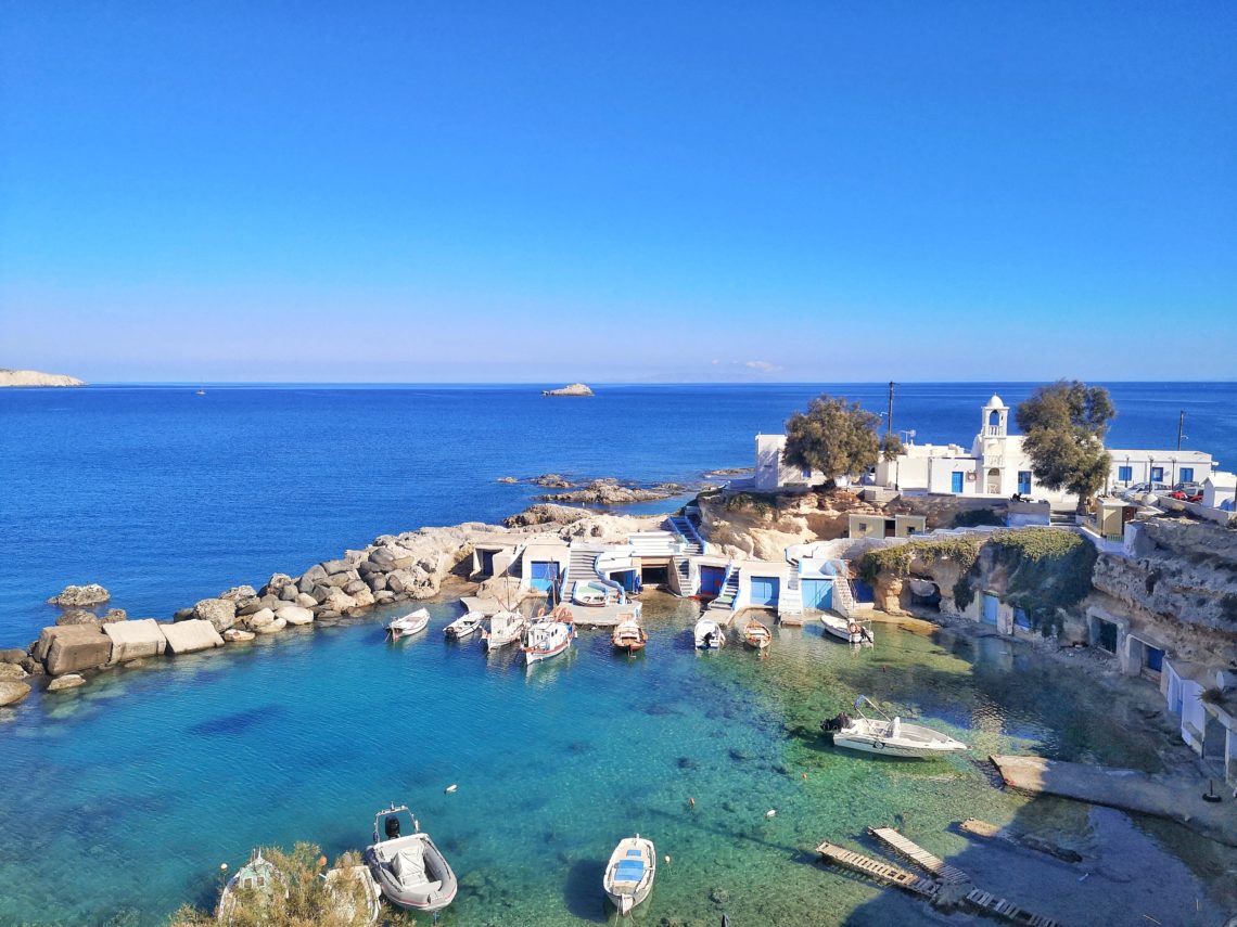 Milos village de pécheurs Mandrakia