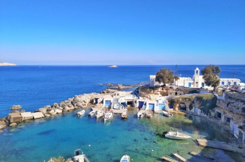 Milos village de pécheurs Mandrakia