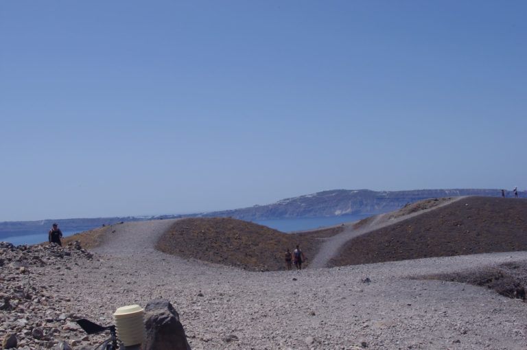 cratère de Santorin vue